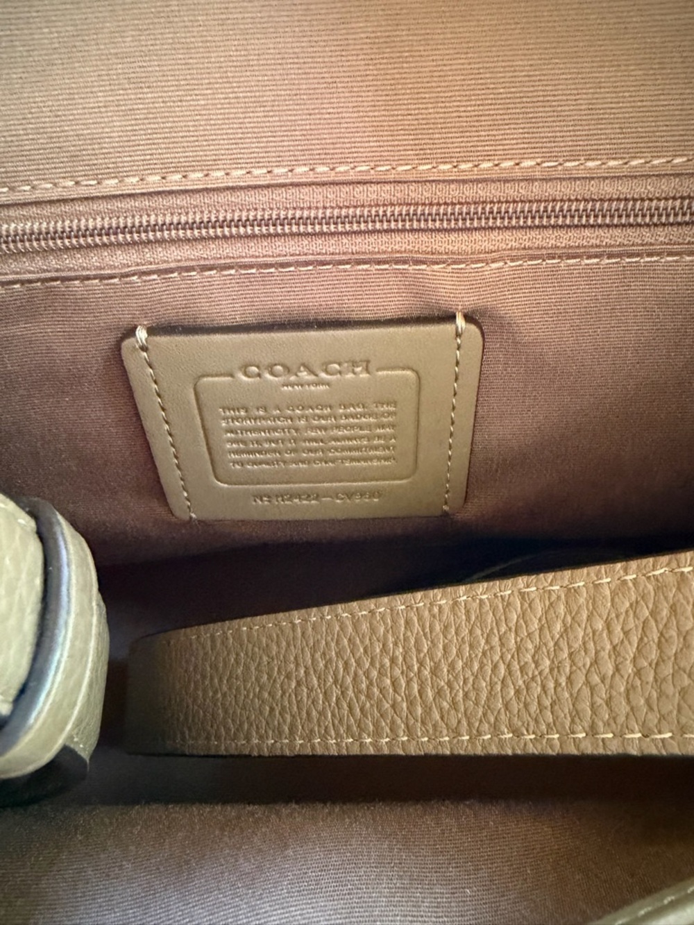 Coach Large Rowan Dark Stone - Picture 6 of 6